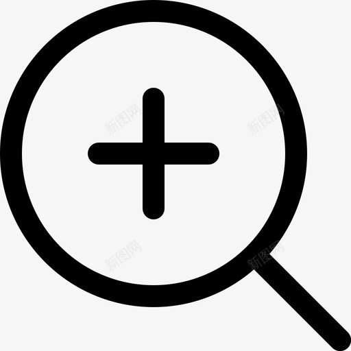 放大工具最大化图标svg_新图网 https://ixintu.com 增加 大 工具 放大 最大化 检查 编辑器用户界面 镜头
