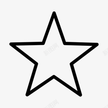 星星尖酸天空图标图标