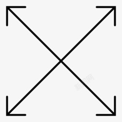 拉伸框全屏加宽扩展图标高清图片