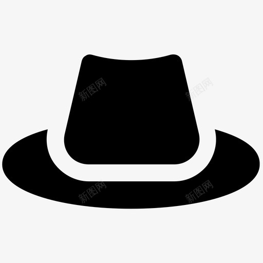 牛仔帽衣服大胆的固体图标svg_新图网 https://ixintu.com 牛仔帽 衣服大胆的固体图标