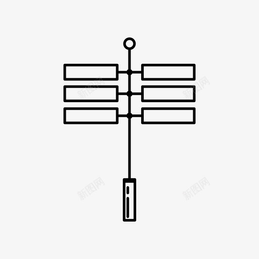 路标结构展台图标svg_新图网 https://ixintu.com 交通 促销 展台 广告 户外 标志 结构 花盆 路标