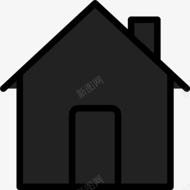 家屋顶房子图标图标
