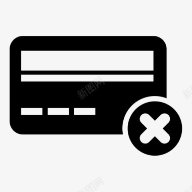 删除信用卡付款费用图标图标