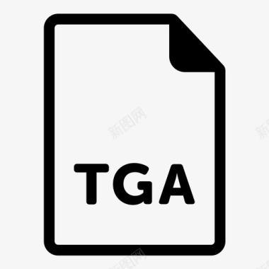 tga文件格式扩展名图标图标