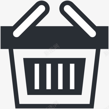 购物篮搜索引擎优化和营销图标图标