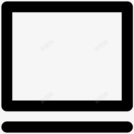 电视屏幕开发粗体线条图标svg_新图网 https://ixintu.com 电视屏幕 设计开发粗体线条图标