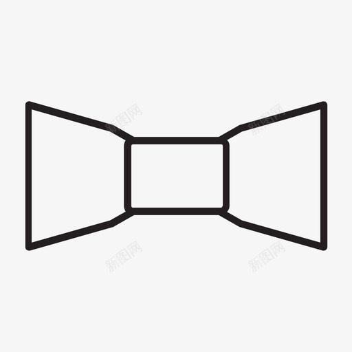 领结服装装扮图标svg_新图网 https://ixintu.com 新年 新年派对 服装 正式 派对 男士 花哨 装扮 西装 领结