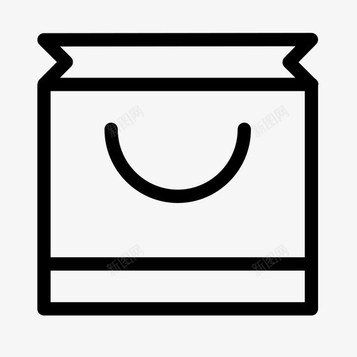 购物袋存储出售图标svg_新图网 https://ixintu.com 东西 出售 图标简单线 女孩 存储 折扣 衣服 购买 购物袋