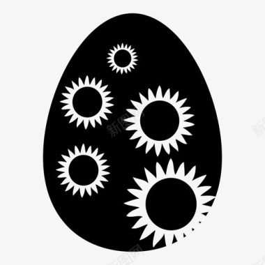 复活节彩蛋耶稣节日图标图标