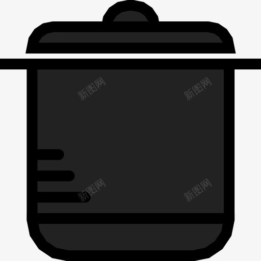锅炉子烤箱图标svg_新图网 https://ixintu.com 厨房 炉子 烤箱 烹饪 煮沸 美食 锅 面条 顶部