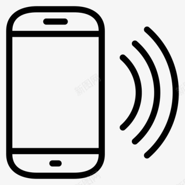 智能手机物品连接图标图标