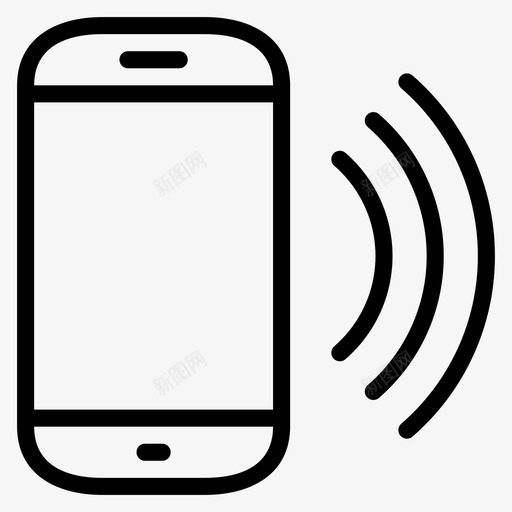 智能手机物品连接图标svg_新图网 https://ixintu.com 展示件 平滑线设备 智能手机 材料 物体 物品 移动 设备 连接