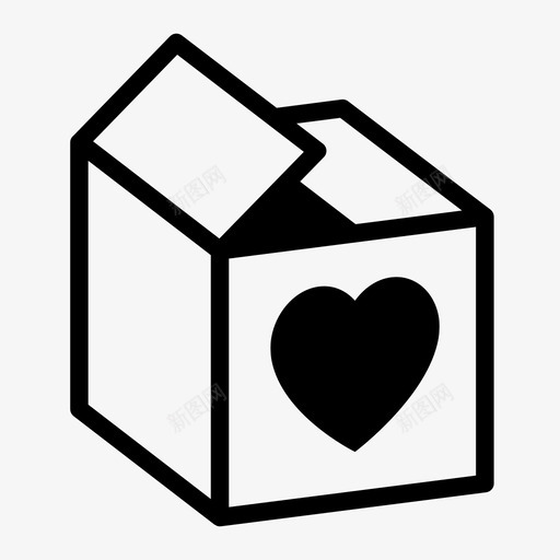 储存激情展示作品物品图标svg_新图网 https://ixintu.com 储存激情 展示作品 心 材料 爱情 物品 盒子
