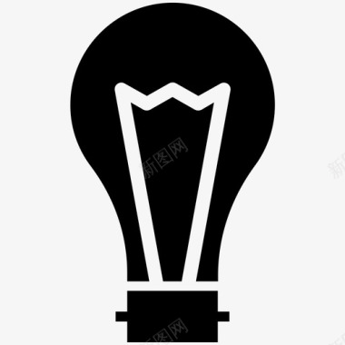 灯泡led白炽灯图标图标