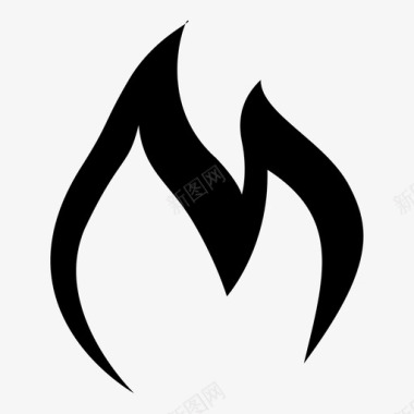 火烧余烬图标图标
