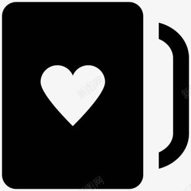 咖啡杯爱和浪漫大胆的固体图标图标