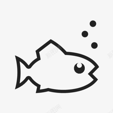 鱼金鱼古比图标图标