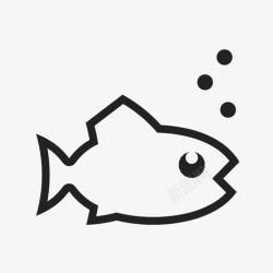 海怪鱼鱼金鱼古比图标高清图片