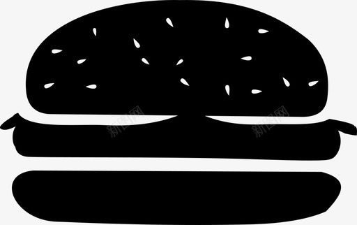 汉堡面包吃图标图标