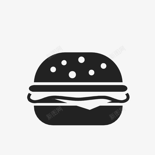 芝士汉堡面包吃图标svg_新图网 https://ixintu.com 三明治 吃 快餐 汉堡 芝士汉堡 面包 餐厅