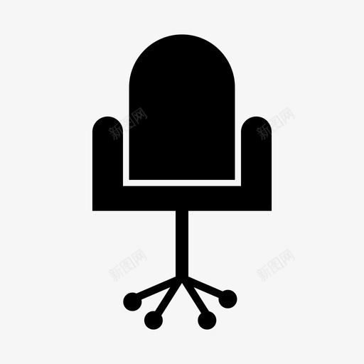 办公椅家具手图标svg_新图网 https://ixintu.com 办公椅 室内 家具 家居 手 支架 照明和男士配件图标 腿