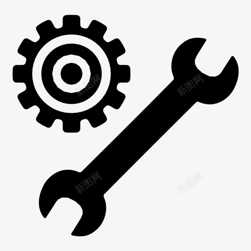 维修工具系统选项支持图标svg_新图网 https://ixintu.com 保管 修理 工业 扳手 控制中心 支持 系统选项 维修 维修工具 维护 设置