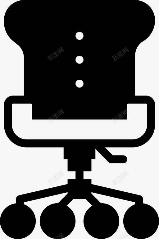 办公椅家用实心图标svg_新图网 https://ixintu.com 办公椅 家用实心