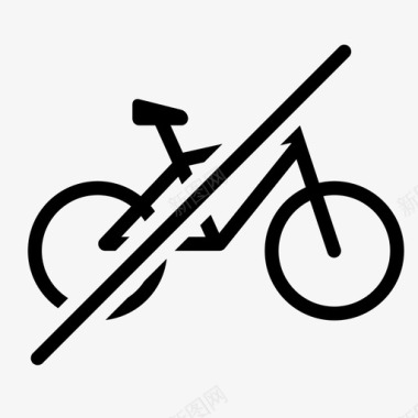 无自行车交通科技图标图标