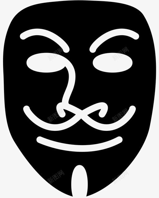 盖伊福克斯面具展示品物体图标svg_新图网 https://ixintu.com 人物 仇杀 展示品 文章 材料 物体 物品 电影 电影固体 盖伊福克斯面具