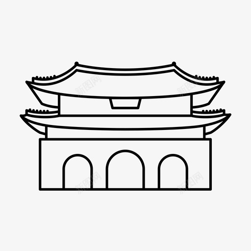 韩国简笔画建筑物图片图片