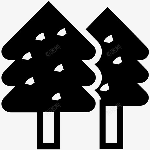 松树大自然的创意偶像图标svg_新图网 https://ixintu.com 大自然的创意偶像 松树