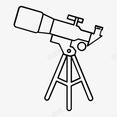 望远镜恒星太空图标图标