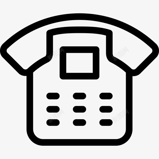 电话铃声接收器图标svg_新图网 https://ixintu.com 信息 听筒 拨号 接收器 接线员 电话 电话线路图标 通信 通话 铃声