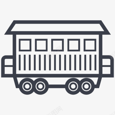 货运列车运输图标图标