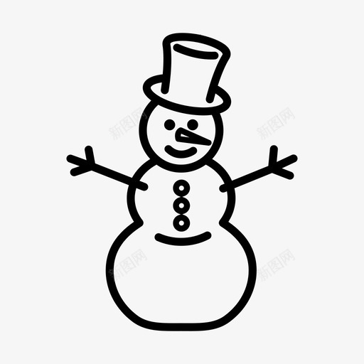 雪人冬天创意图标svg_新图网 https://ixintu.com 冬天 冰柱 创意 圣诞节 寒冷 节日 装饰 雪人