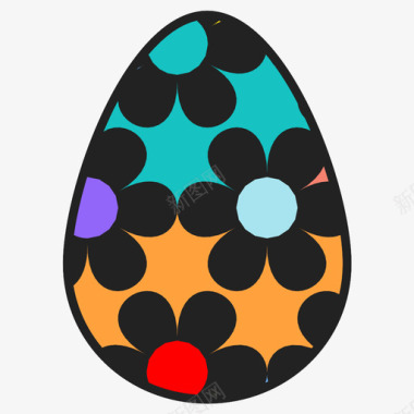 复活节彩蛋庆祝节日图标图标