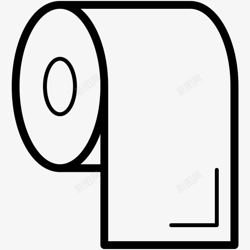 纸巾卷擦拭纸卫生纸图标svg_新图网 https://ixintu.com 卫生 卫生纸 庆祝向量图标 擦拭纸 浴室 清洁 纸卷 纸巾卷 鼻涕
