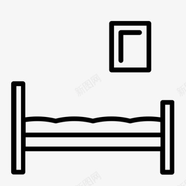 床井床男孩床图标图标