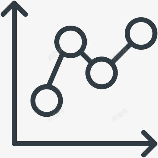 图形屏幕财务线图标svg_新图网 https://ixintu.com 图形屏幕 财务矢量线图标