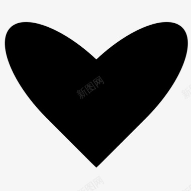 心脏爱的象征身体的一部分图标图标