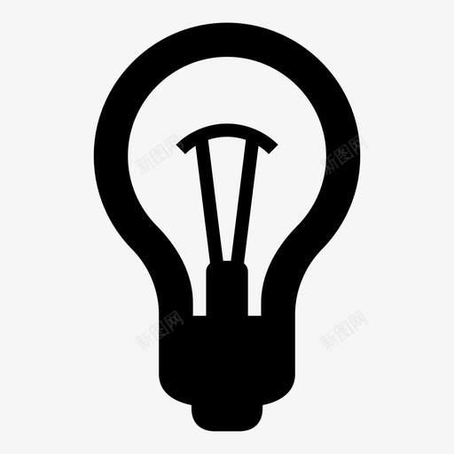 采购产品灯能源电力图标svg_新图网 https://ixintu.com 帮助 照明 电 电力 白炽灯 能源 辉光灯 采购产品灯