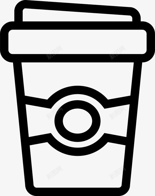 咖啡杯美食食品图标svg_新图网 https://ixintu.com smashicons美食大纲 一次性 咖啡杯 拿铁 浓缩咖啡 美食 食品 饮料