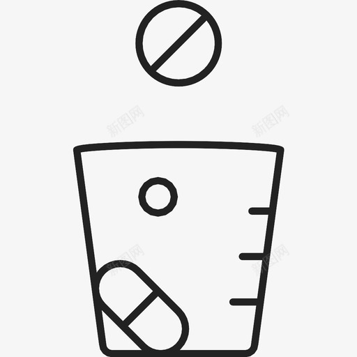 药丸杯药丸片图标svg_新图网 https://ixintu.com 医院 图表 客户 治疗 片 缓存 药丸 药丸杯 装订
