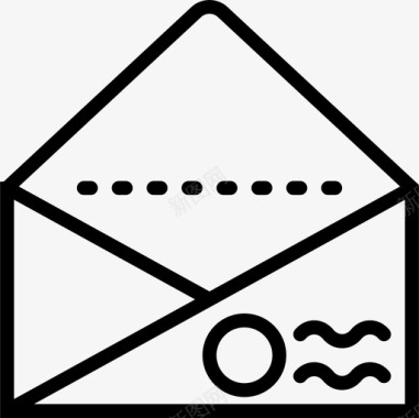 打开邮件邮政包裹图标图标