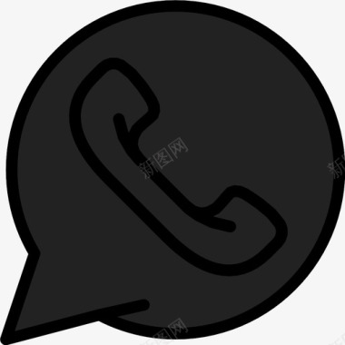 电话对话通话通知图标图标