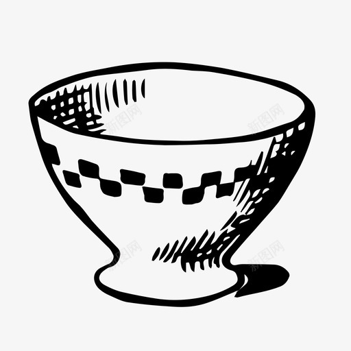 碗餐具饭图标svg_新图网 https://ixintu.com 对象手工制作复古时髦风格 汤 洗 碗 餐具 饭