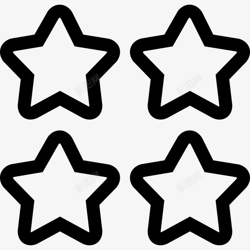 四颗星标志灯塔图标svg_新图网 https://ixintu.com 四颗星 标志 灯塔