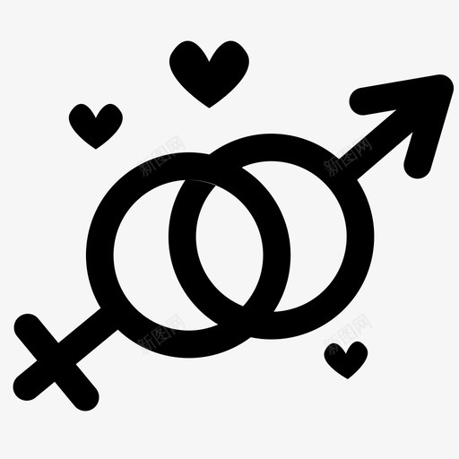 男人和女人的象征情人节的情人节的象征图标svg_新图网 https://ixintu.com 情人节的情人节的象征 男人和女人的象征