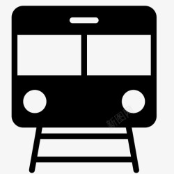 矢量守车火车车票地铁图标高清图片
