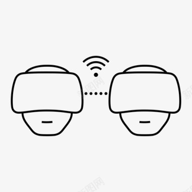 虚拟现实护目镜虚拟现实谷歌共享图标图标